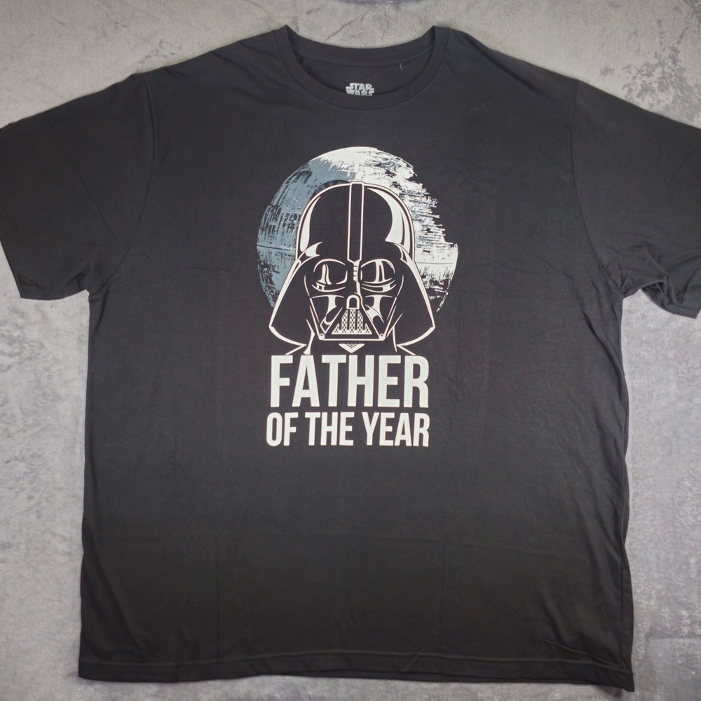Star Wars T-Shirt Mens 3XL Black Father of the Year Darth Vader Fifth Sun Tee
